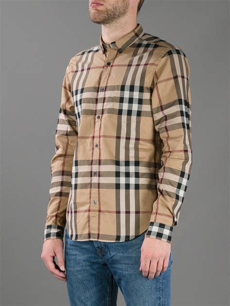 burberry check shirt suit|Burberry checkered shirt.